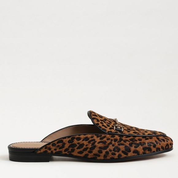 Sam Edelman Linnie Bit Mule Animal Print Real Calf Hair Leather Loafers Sz 6 1/2 - Picture 3 of 8